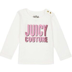 NWT JUICY COUTURE 12M Baby Girls 100% Cotton "Angel" Long Sleeve Knit Top